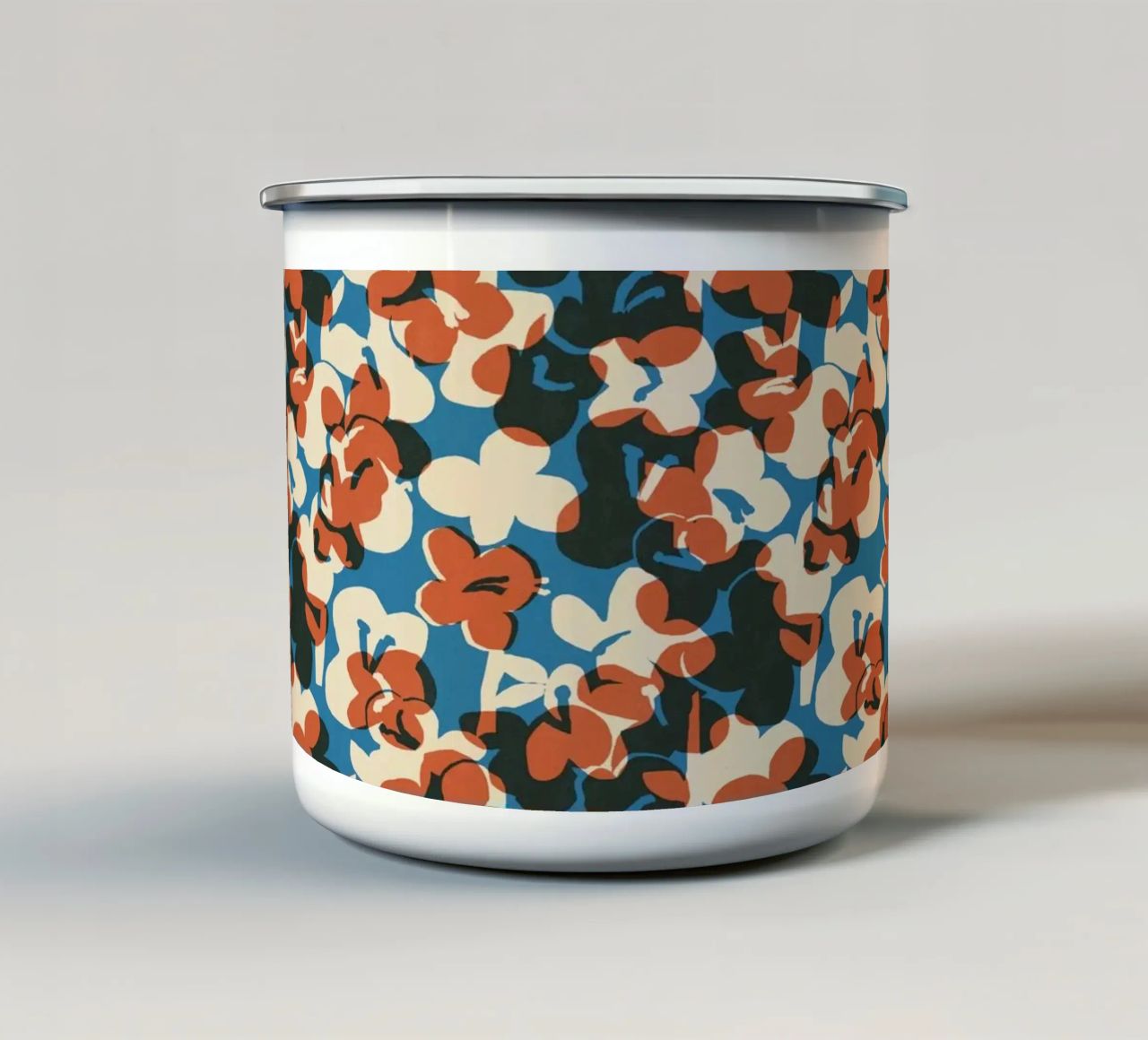 Cyano Pattern No 12 tazza in smalto da treechild