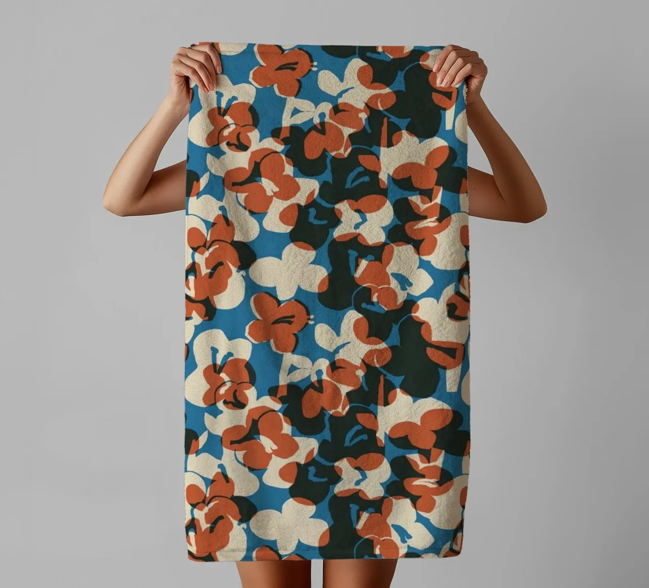 Cyano Pattern No 12 asciugamano da bagno da treechild