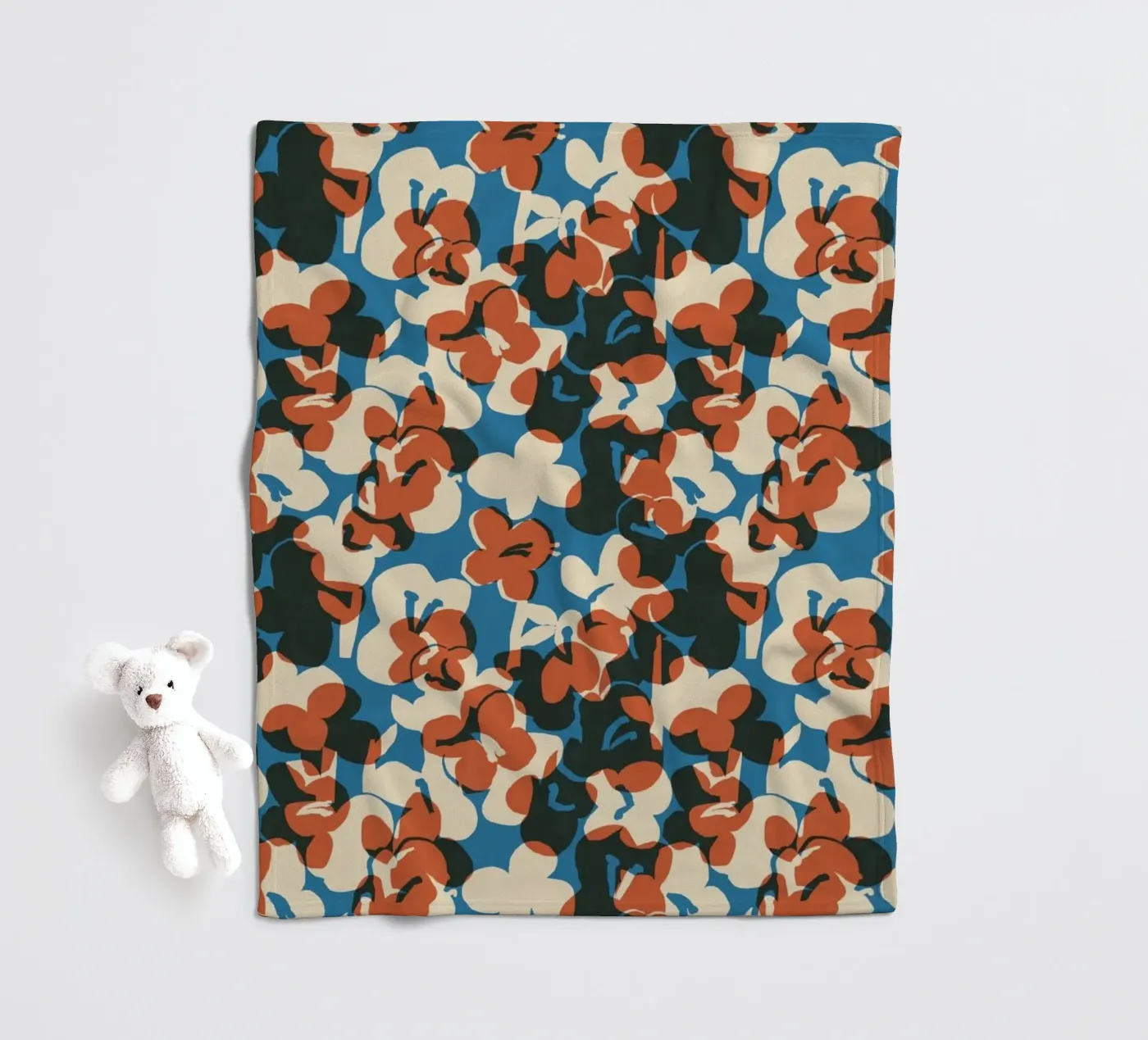 Cyano Pattern No 12 Fleecedecke von treechild