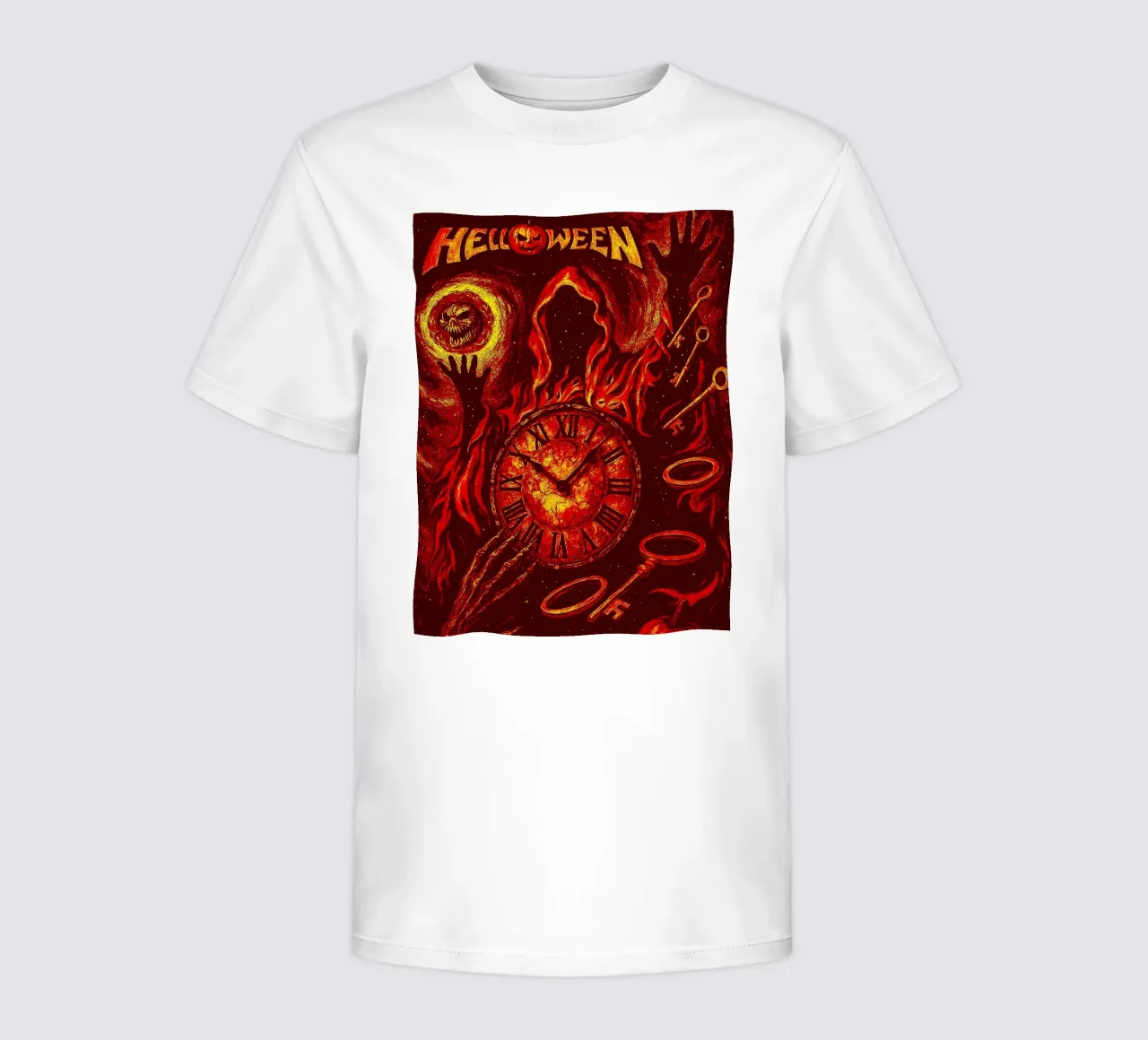 helloween band art kids t-shirt by vanhesling