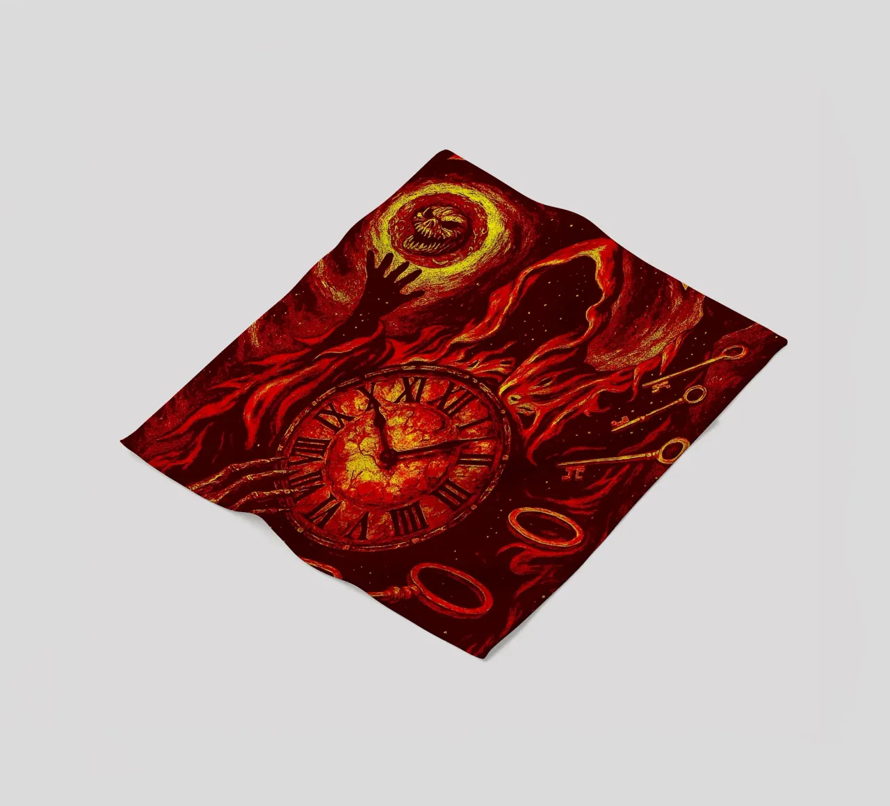 helloween band art fleece blanket by vanhesling