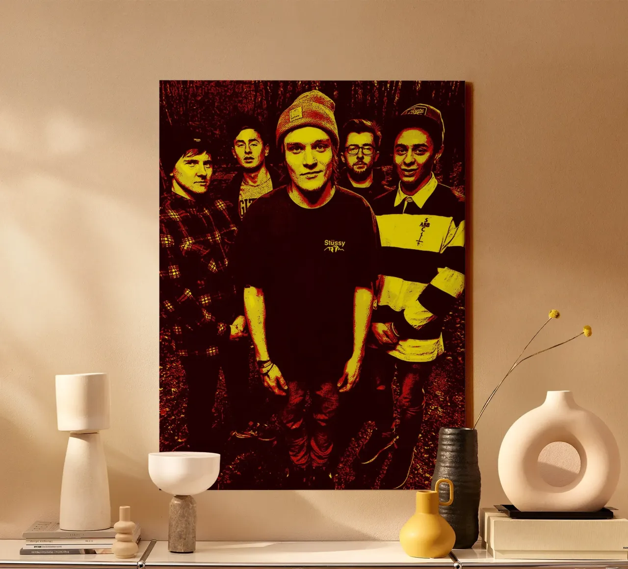 neck deep band art canvas by vanhesling