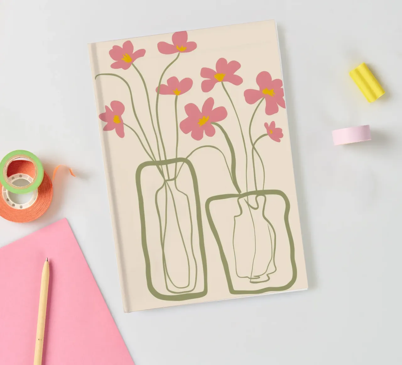 Twin Vase Stillness notebook by Peak Delusion