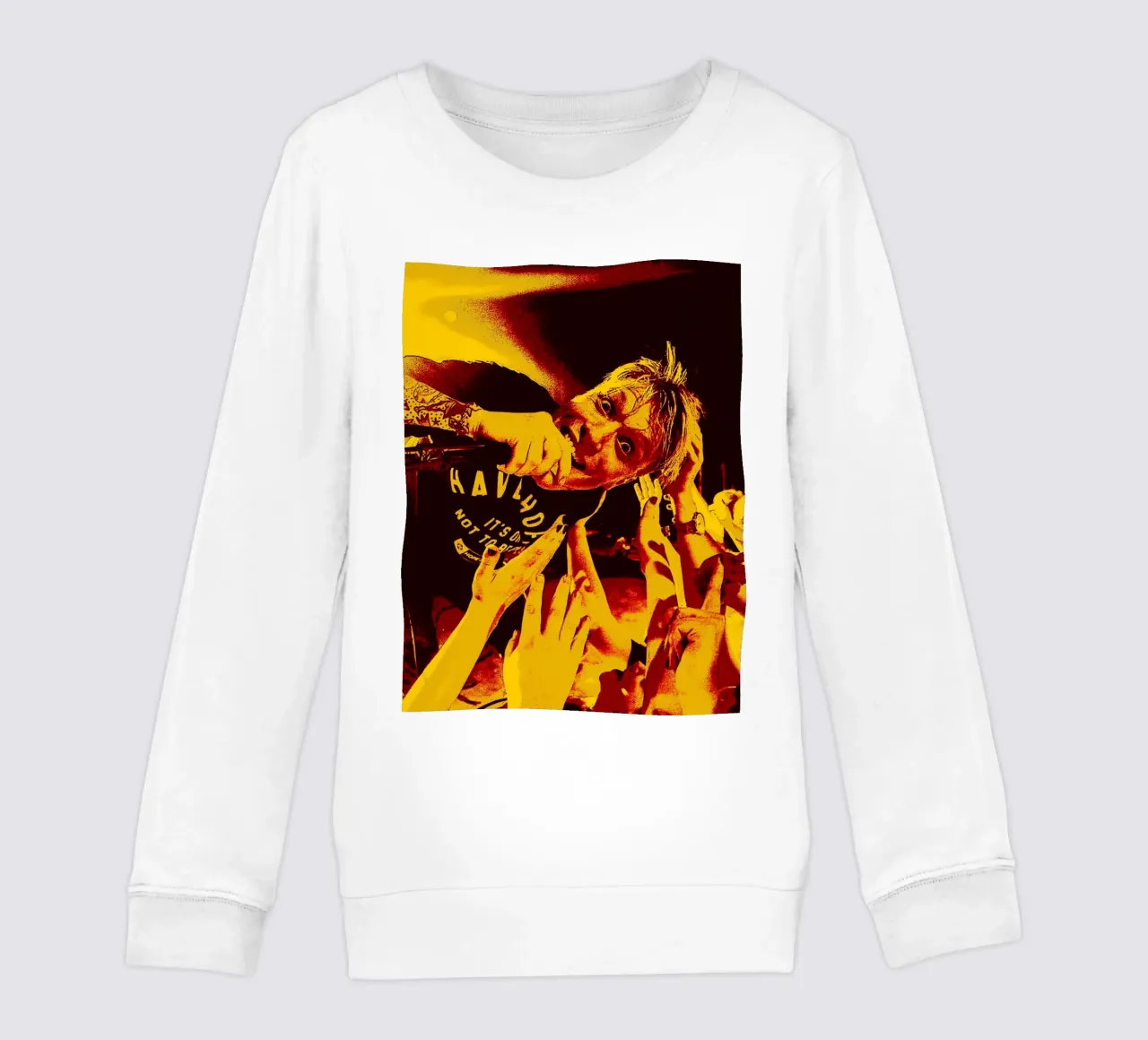 neck deep band art kids sweatshirt by vanhesling