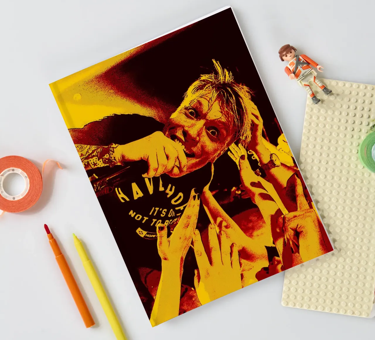 neck deep band art notebook by vanhesling