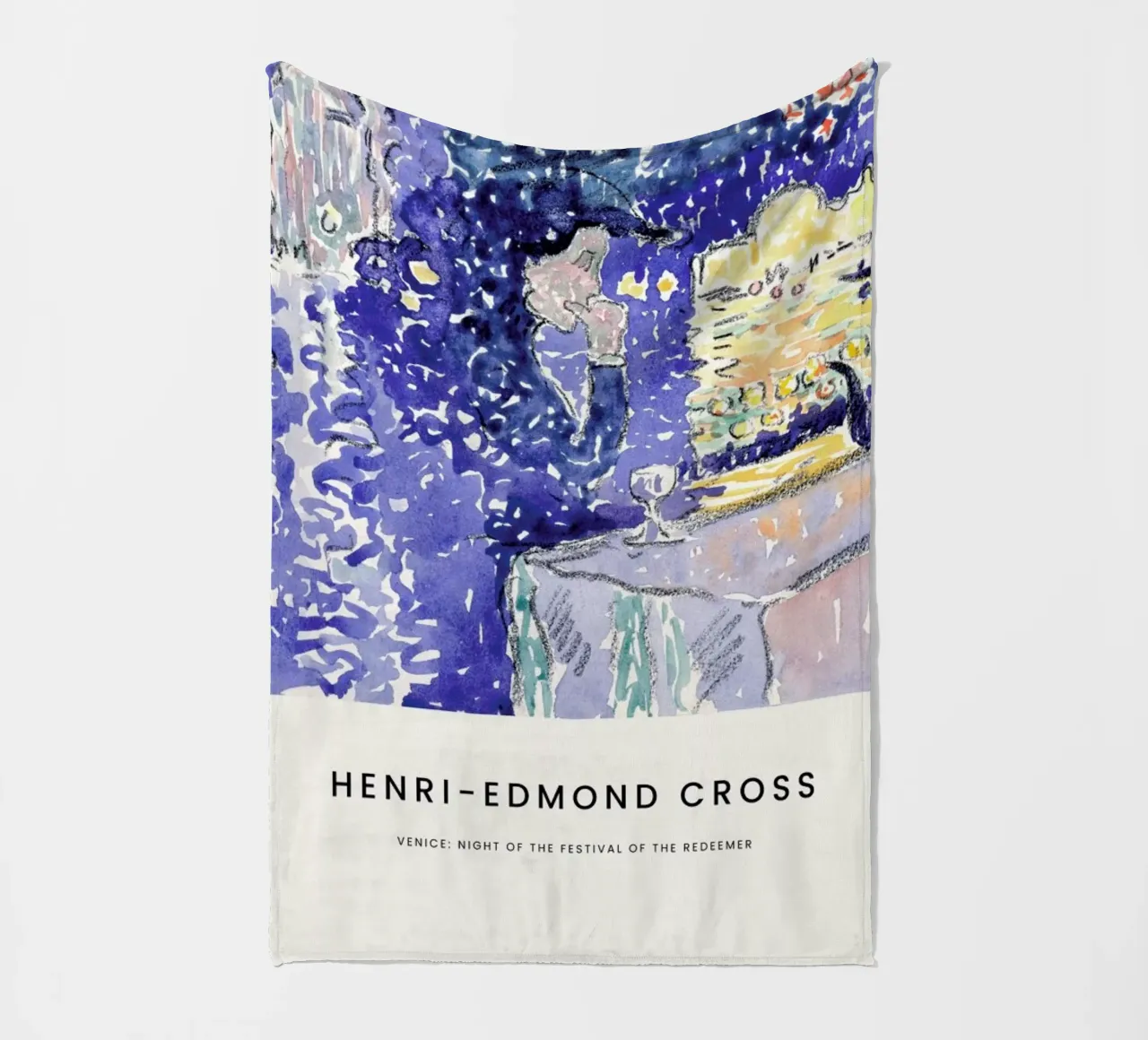 Cross - Venice: Night of the Festival of the Redeemer coperta in pile da Vintage by JUNIQE