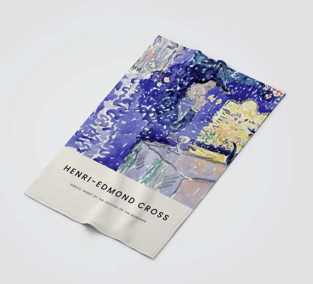 Cross - Venice: Night of the Festival of the Redeemer coperta in pile da Vintage by JUNIQE
