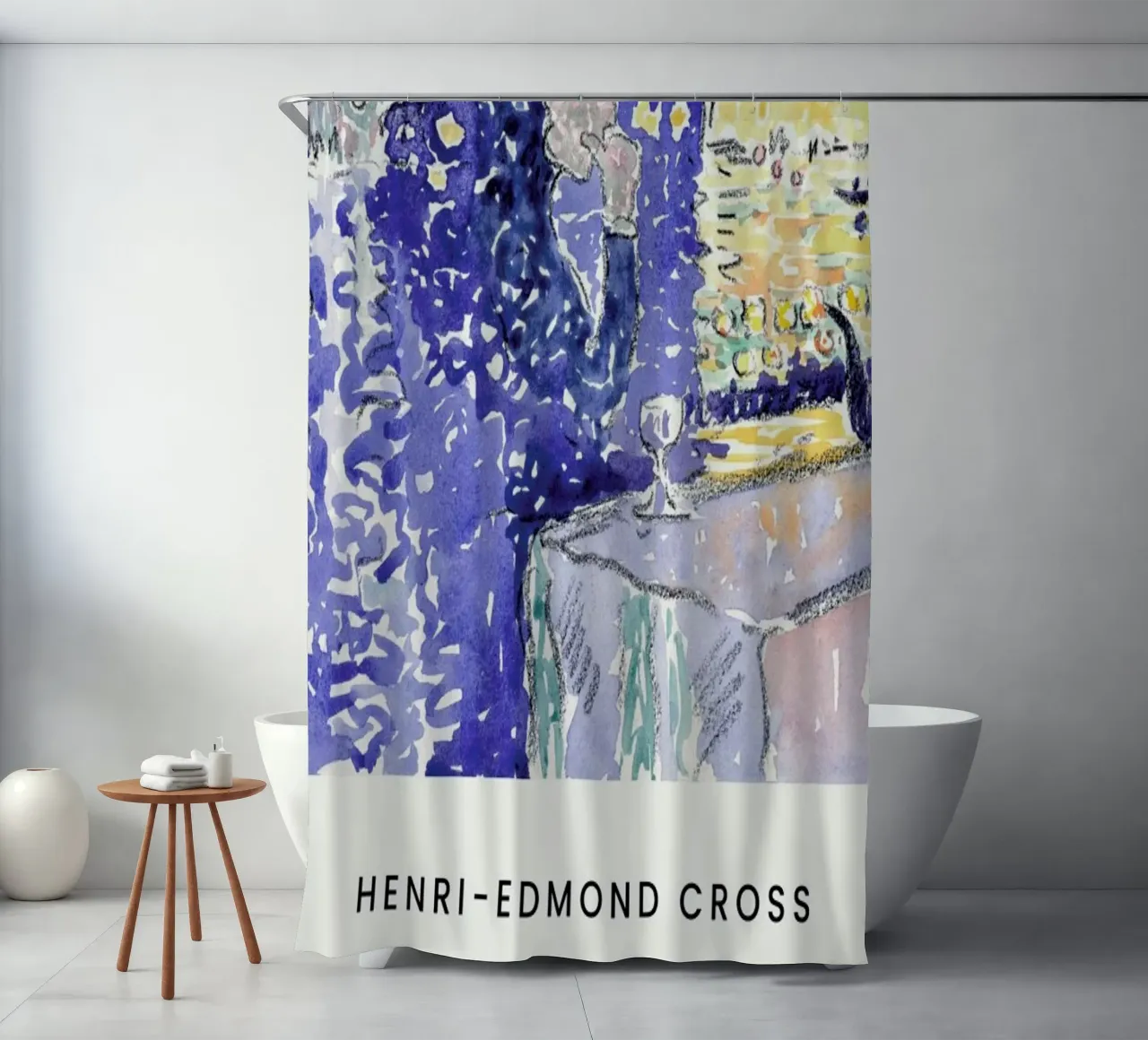Cross - Venice: Night of the Festival of the Redeemer cortina de baño de Vintage by JUNIQE