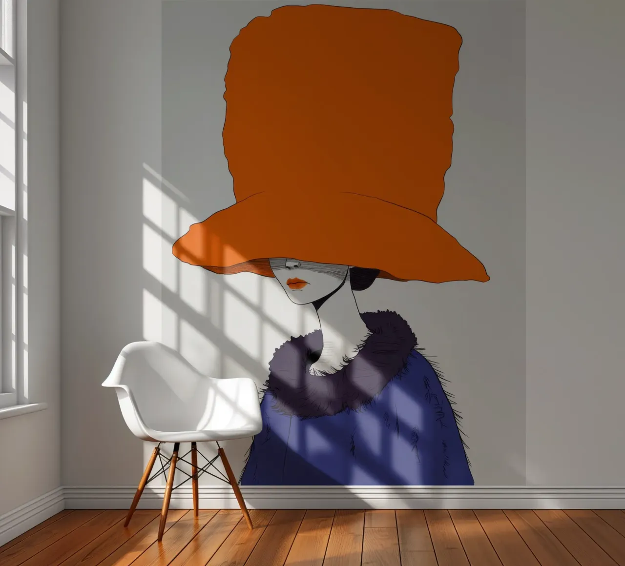 Enigmatic Orange Hat photo wallpaper by Peak Delusion