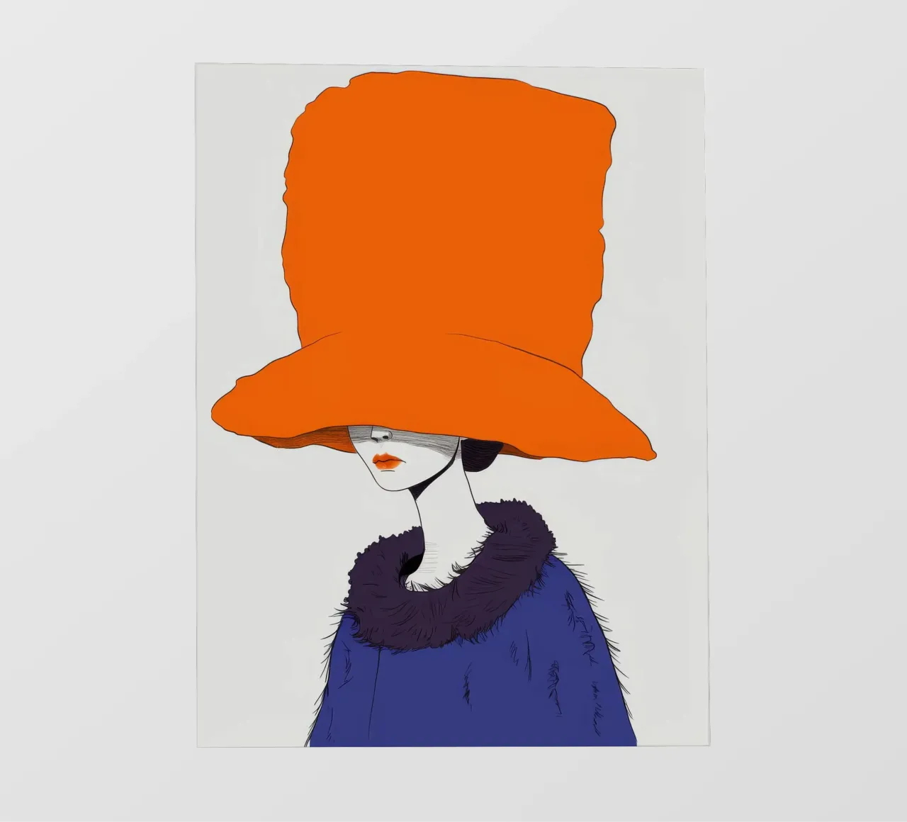 Enigmatic Orange Hat photo wallpaper by Peak Delusion