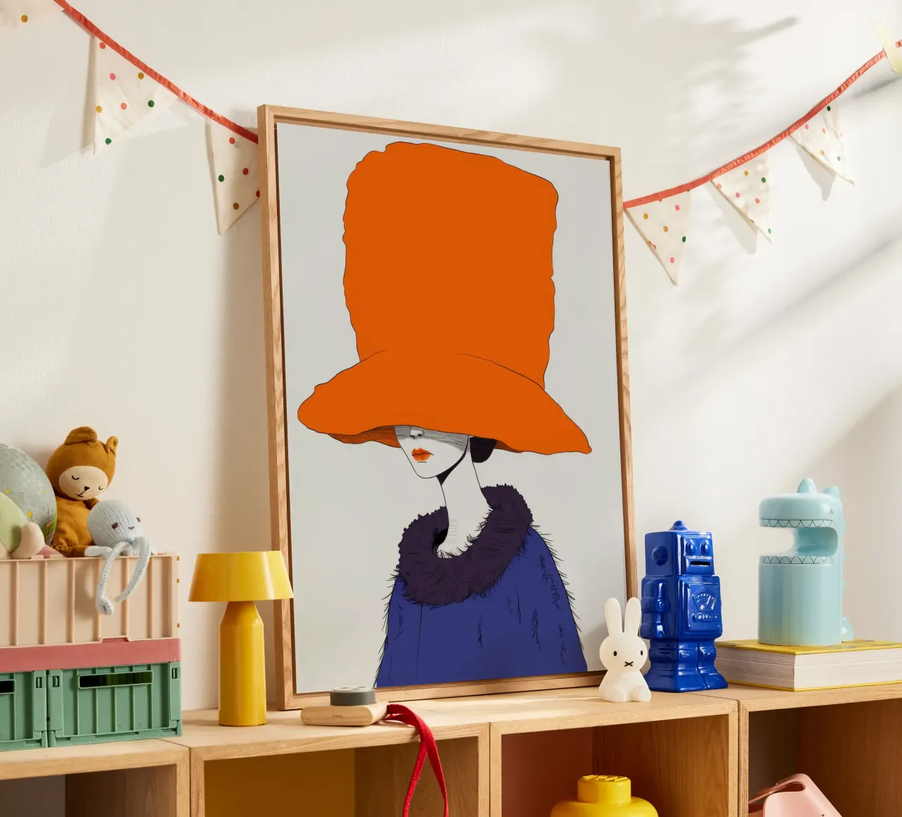 Enigmatico cappello arancione plexiglass da Peak Delusion