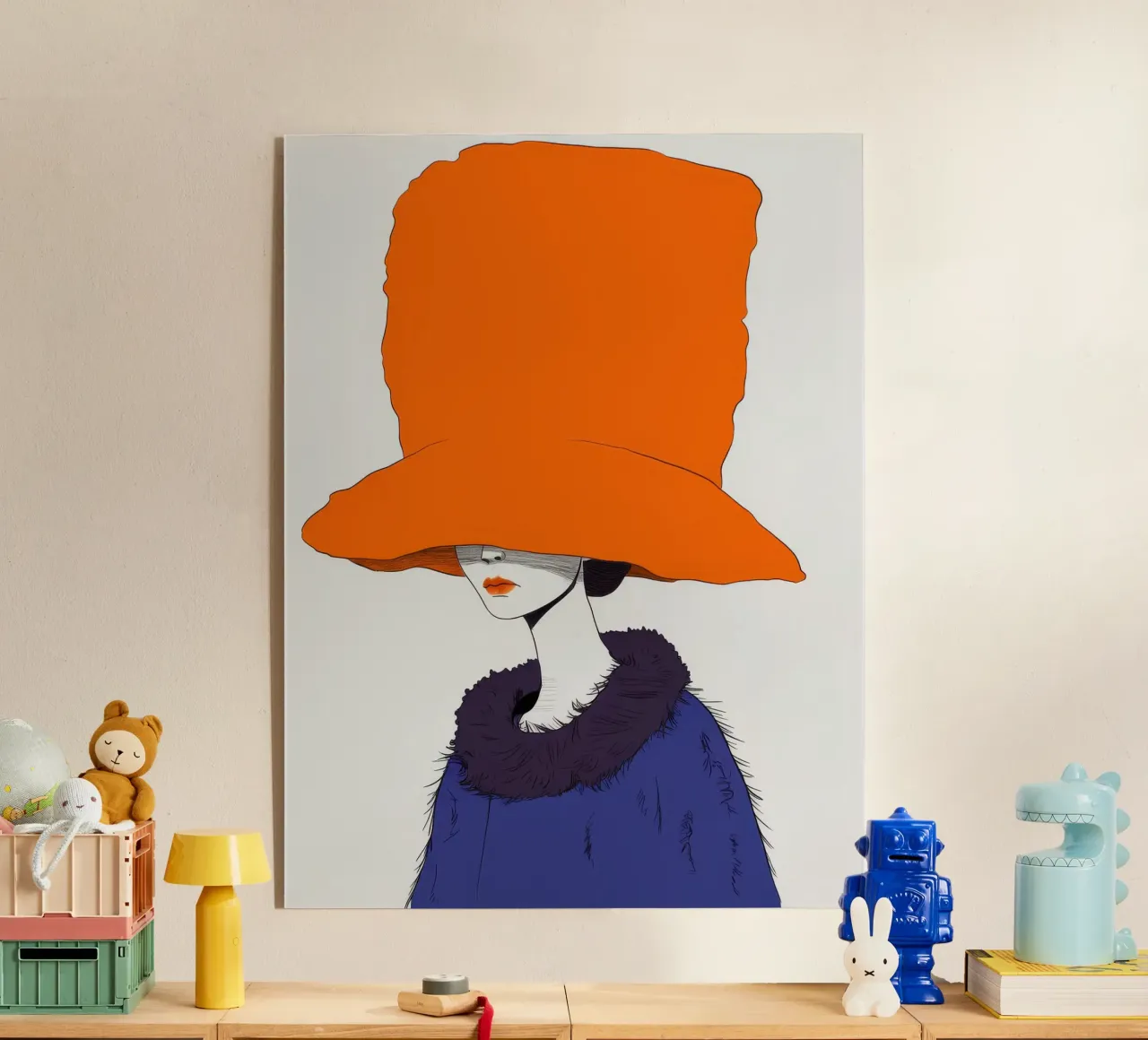 Enigmatico cappello arancione plexiglass da Peak Delusion