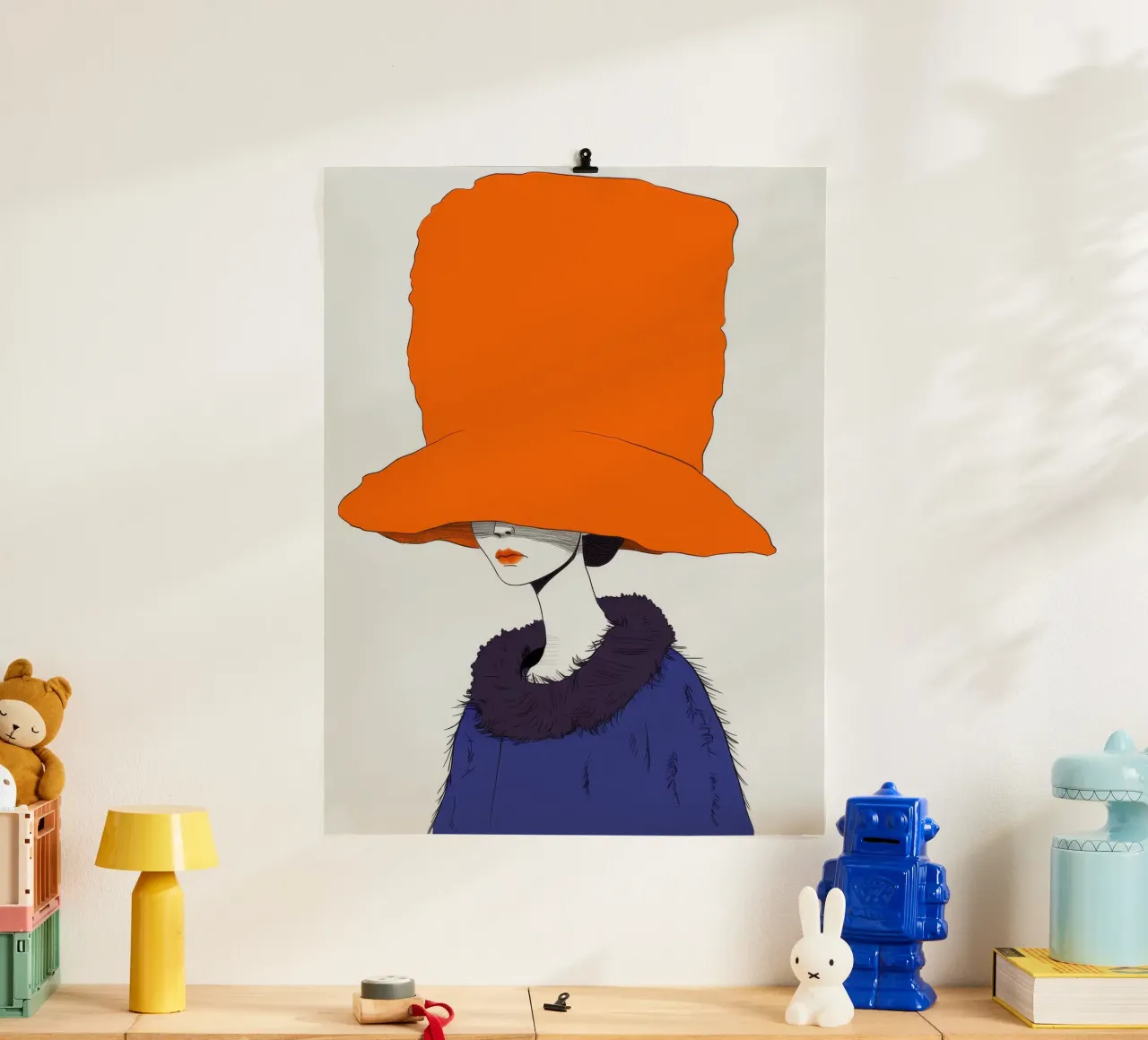 Enigmatico cappello arancione carta hahnemühle da Peak Delusion