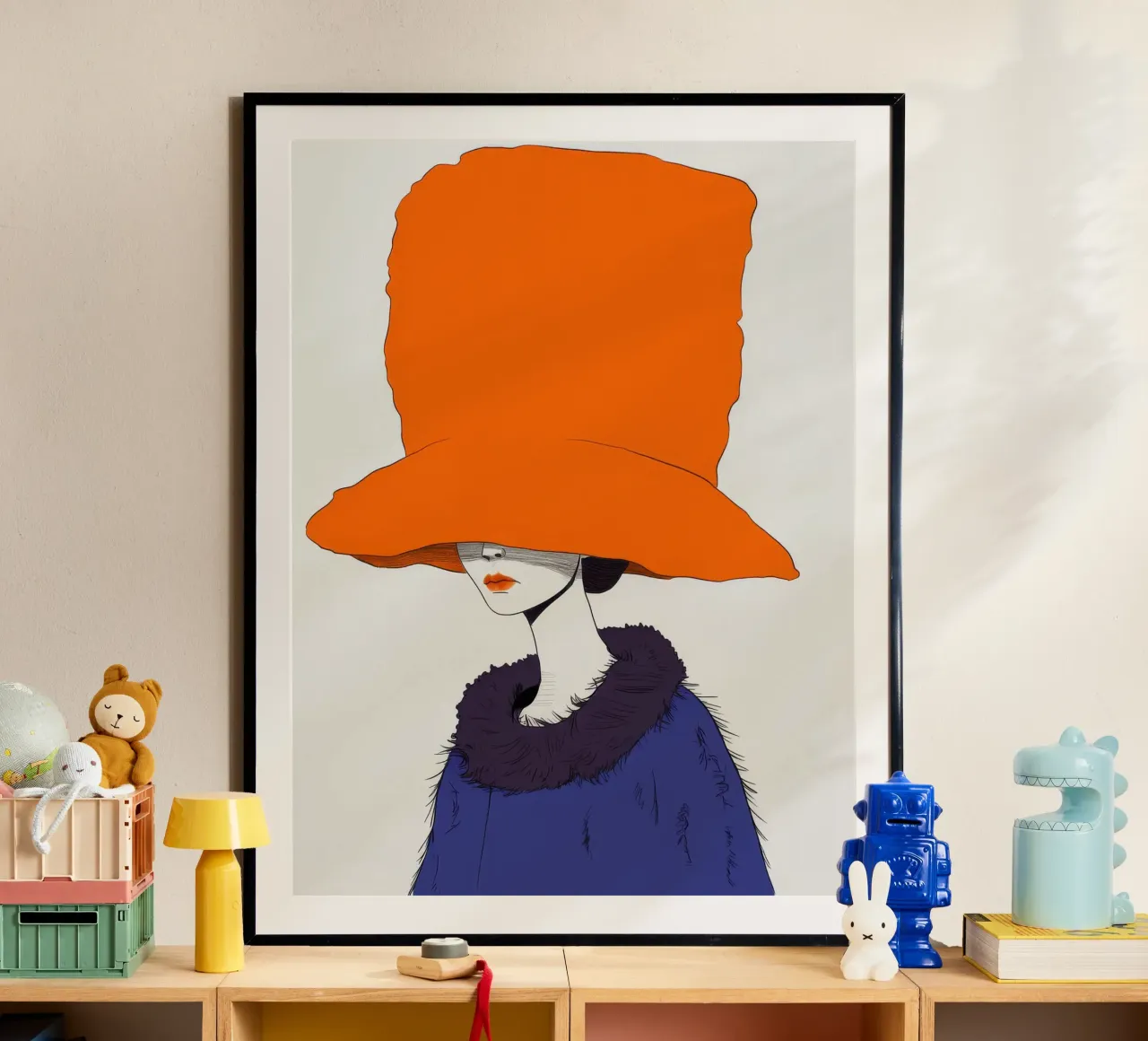 Enigmatico cappello arancione carta hahnemühle da Peak Delusion