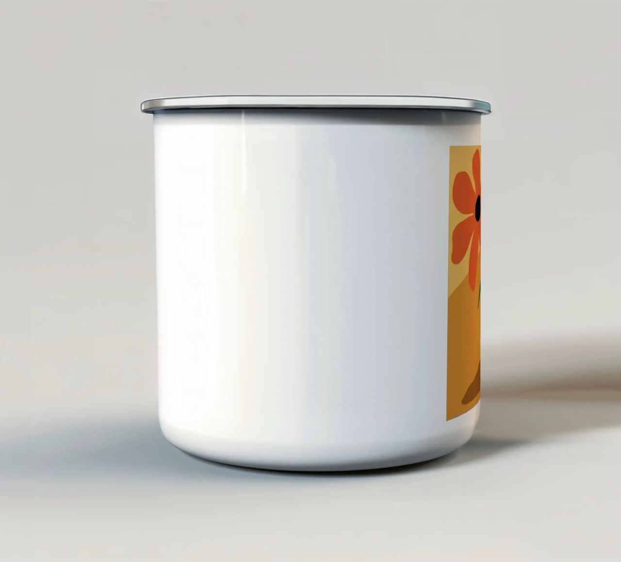 Vaso a righe Sun Bloom tazza in smalto da Peak Delusion