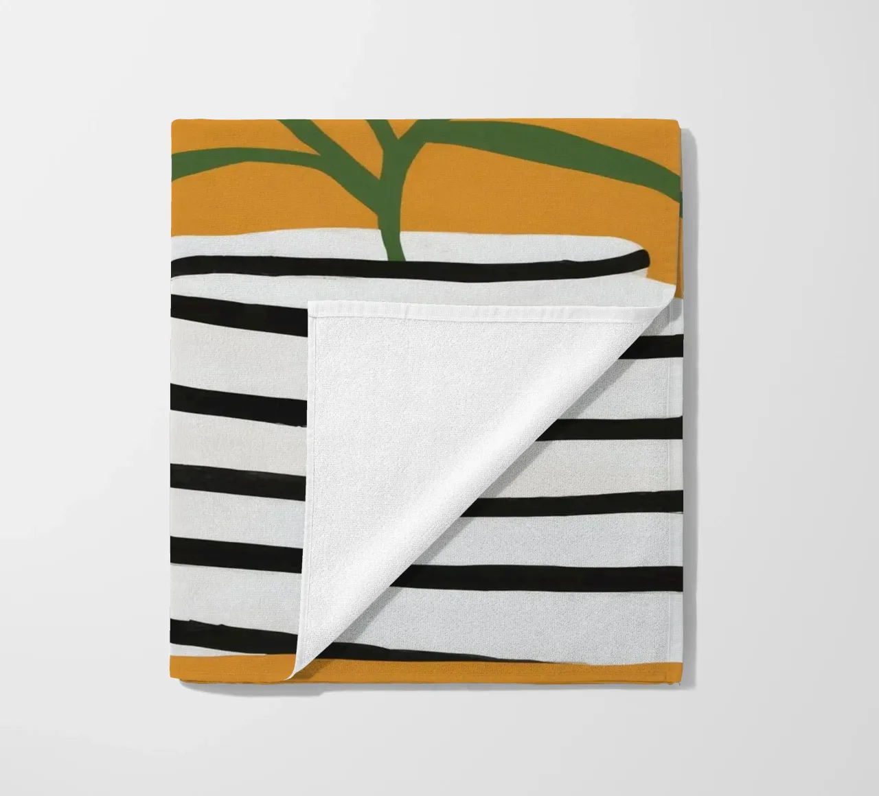 Striped Vase Sun Bloom beach towel by Peak Delusion