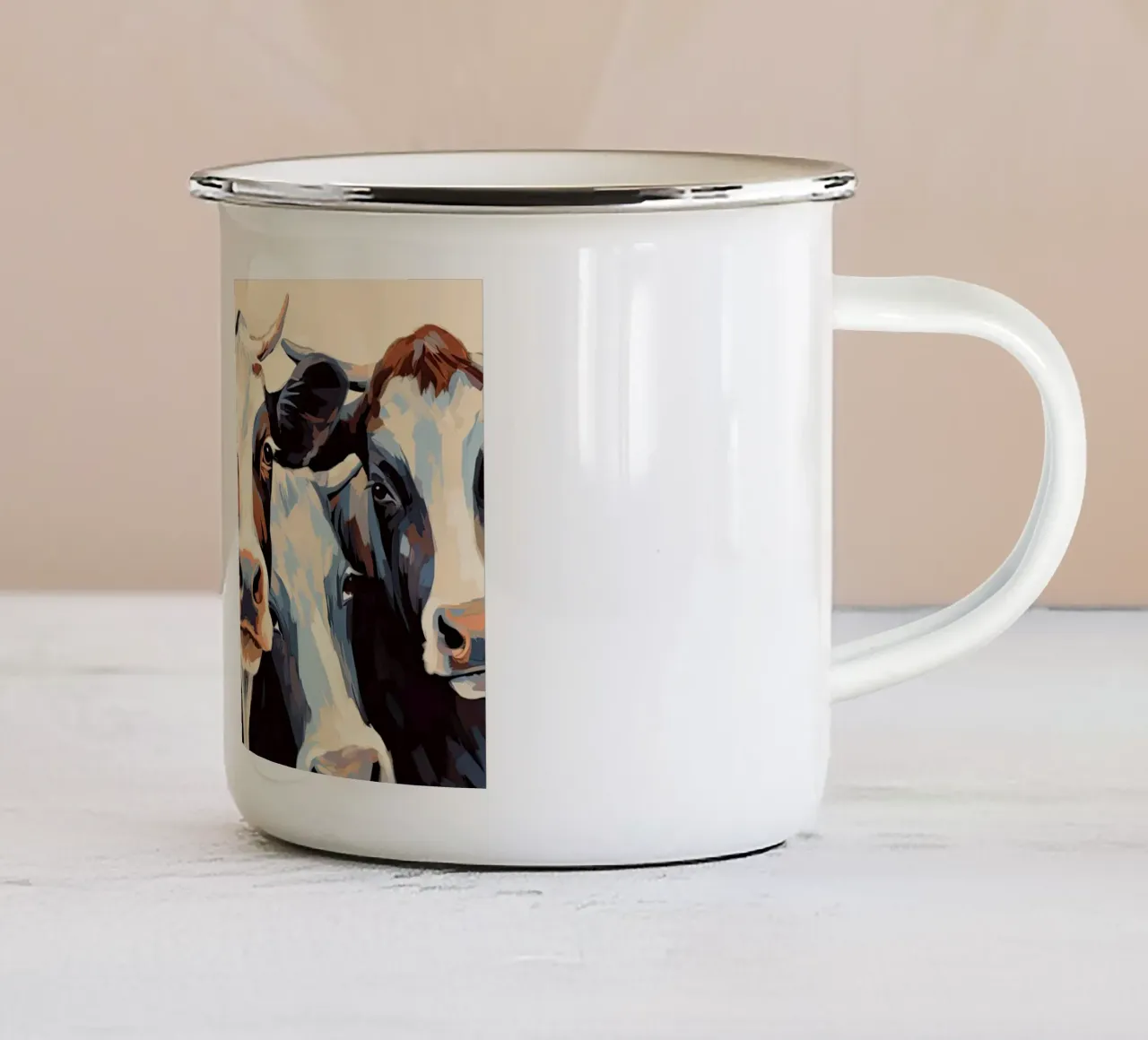 Arte da parete di Imagine tazza in smalto da Imagine
