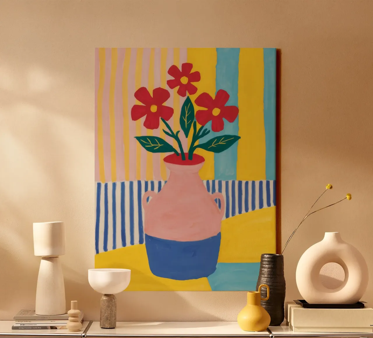 Medley di cupcake in fiore tela da Peak Delusion