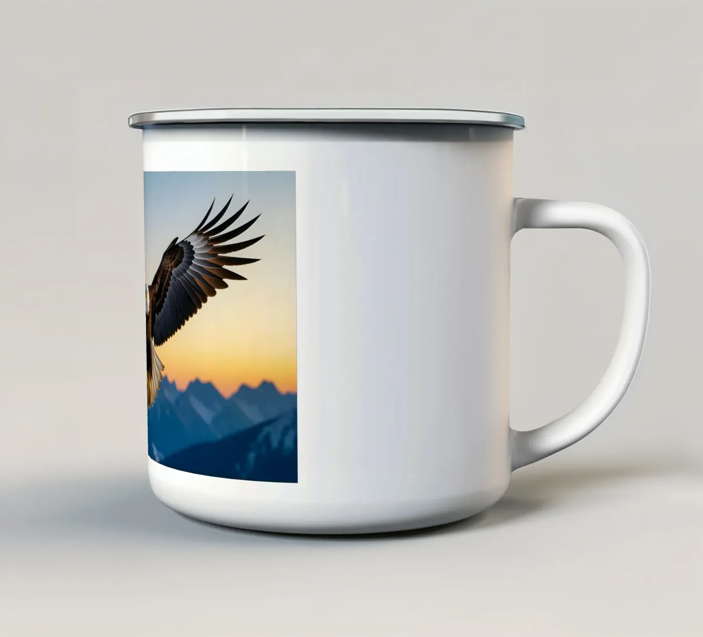 Bald Eagle enamel mug by Wild Beauty