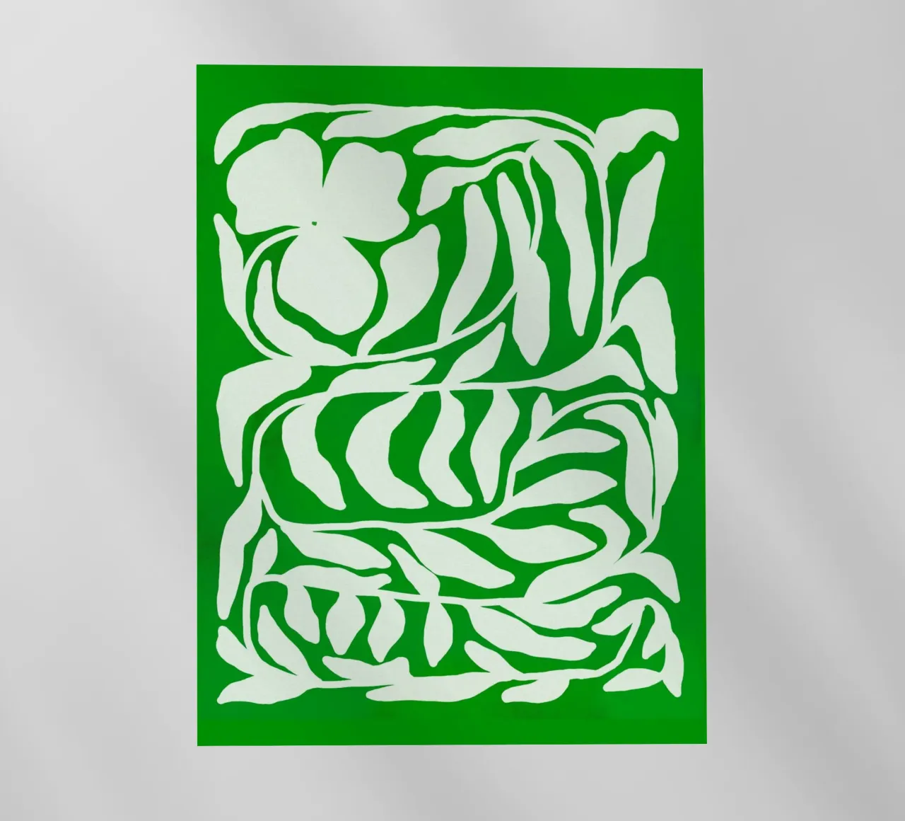 Tropical Green Cutout Floral Pattern with Island Vibe pellicola backlit da mysteriouscoco