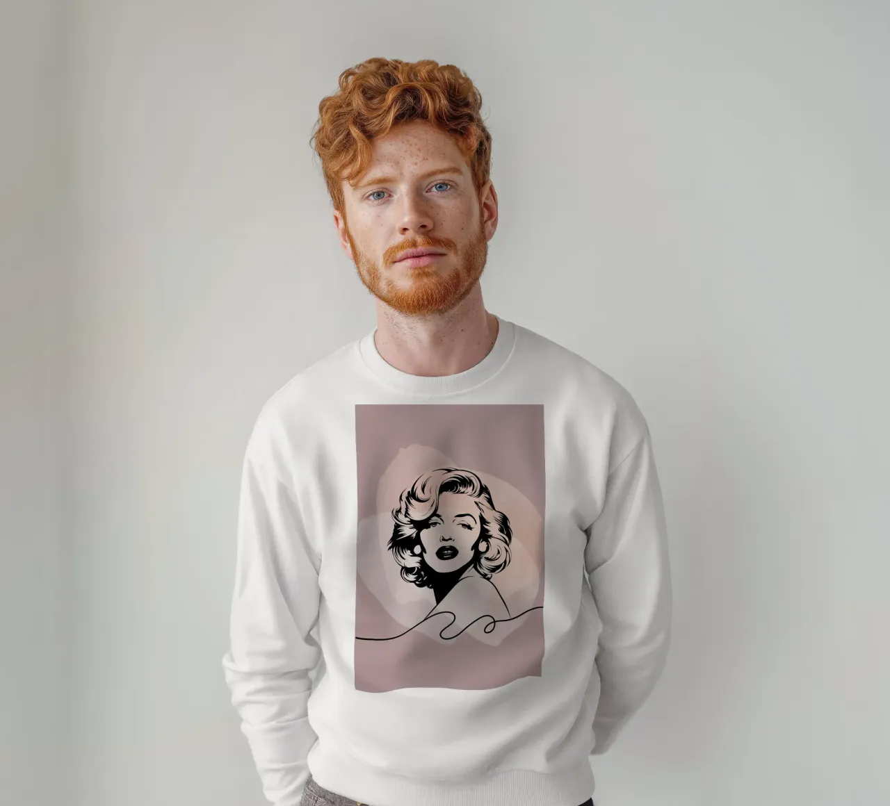 Marilyn-Line sweatshirt by AESTHETIC VIBES by Isabel