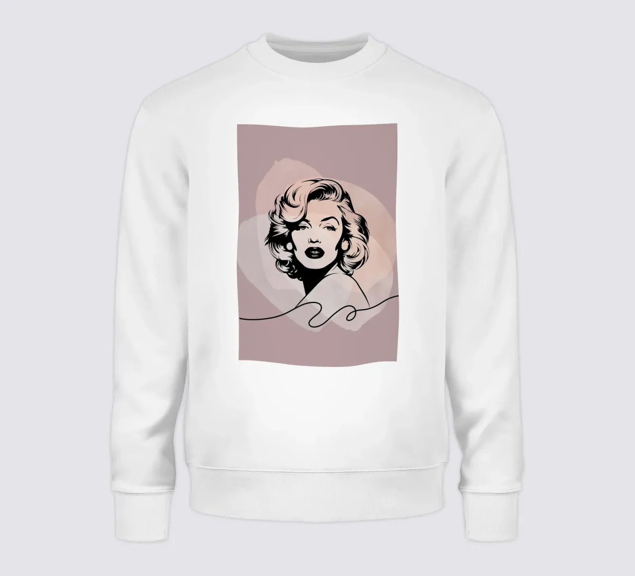 Marilyn-Line sweatshirt by AESTHETIC VIBES by Isabel