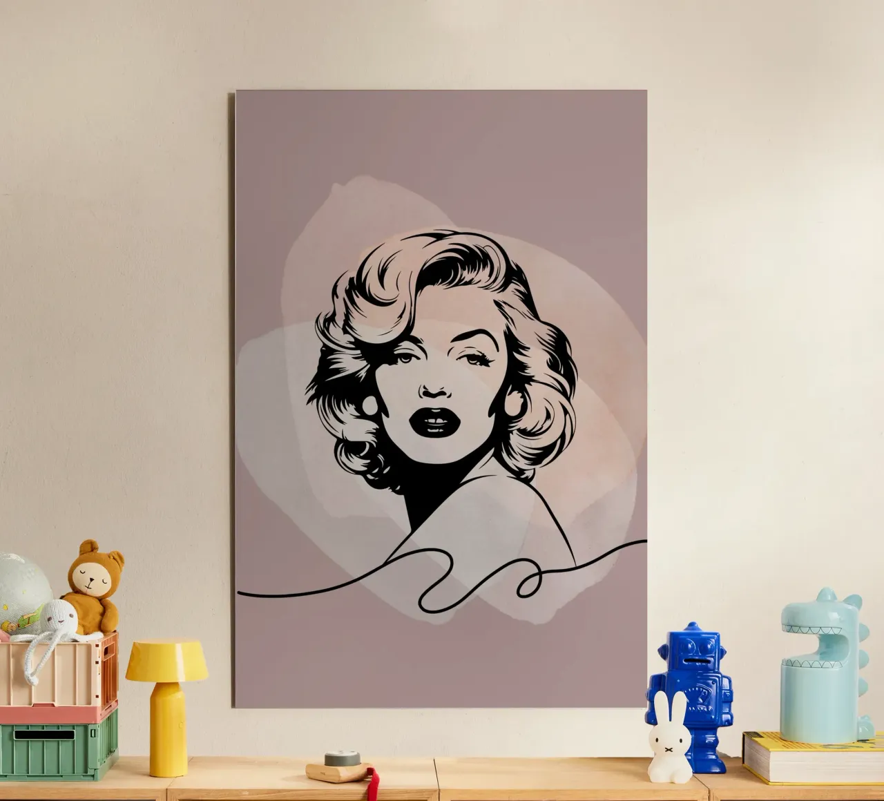 Marilyn-Line alluminio dibond da AESTHETIC VIBES by Isabel
