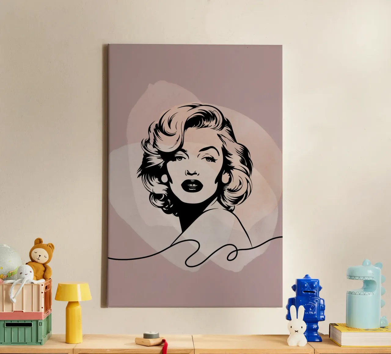 Marilyn-Line tela con Cornice a cassetta da AESTHETIC VIBES by Isabel