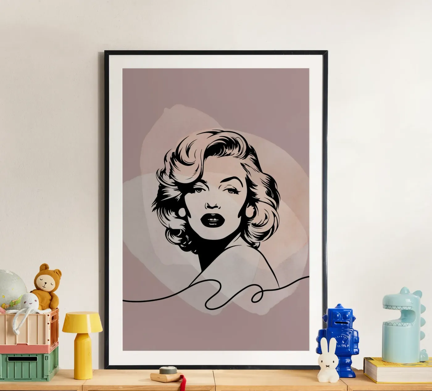 Marilyn-Line poster da isabels_wunderwelt_digital_art