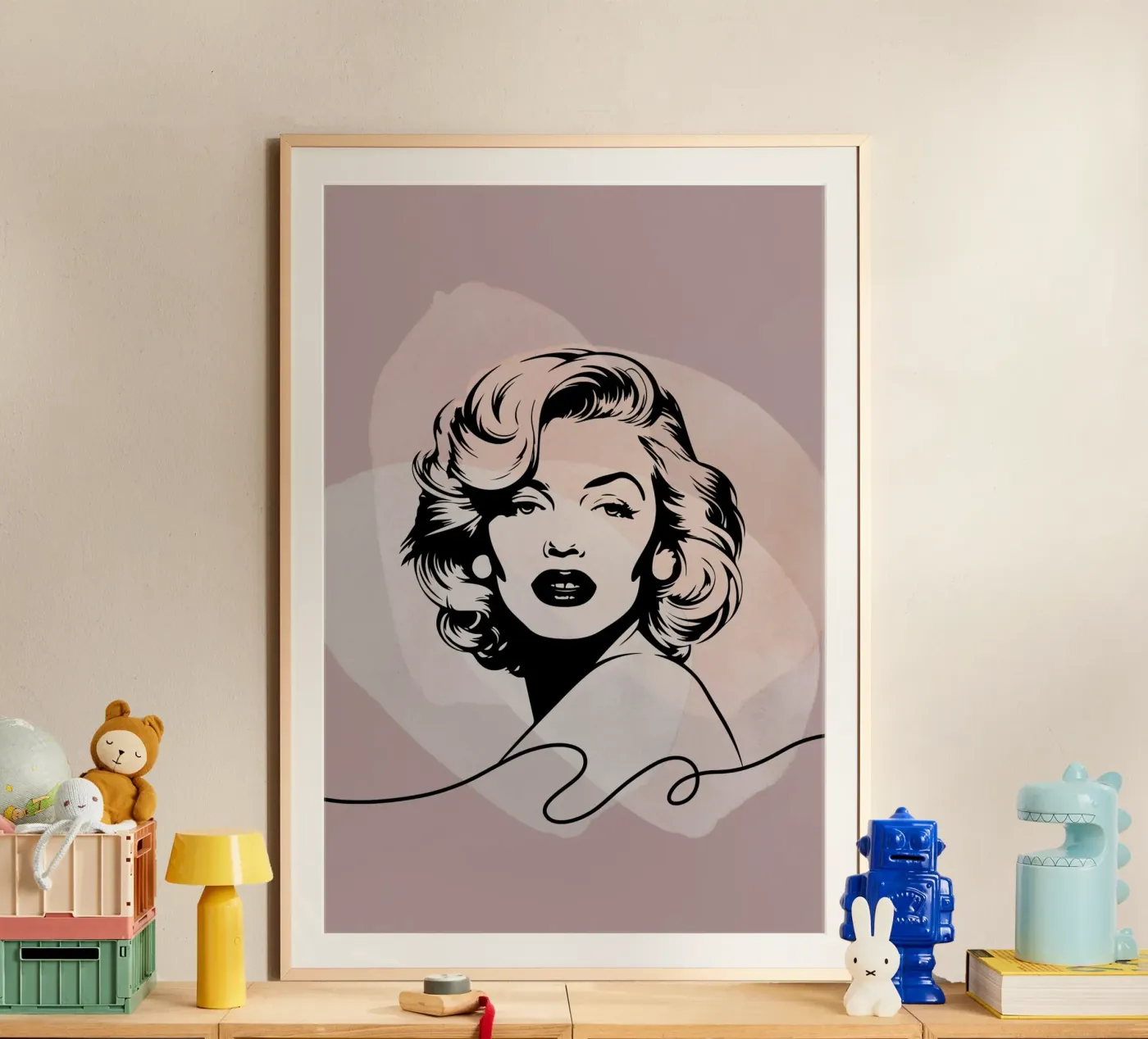 Marilyn-Line poster da isabels_wunderwelt_digital_art