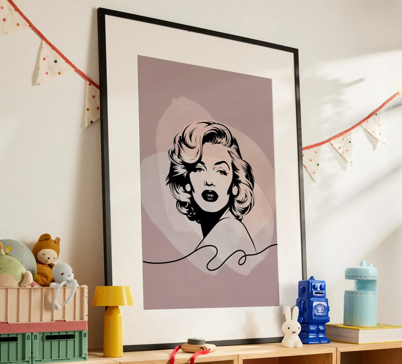 Marilyn-Line poster da isabels_wunderwelt_digital_art