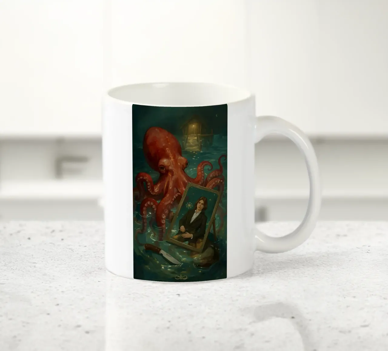 polpo tazza in ceramica da van hellen