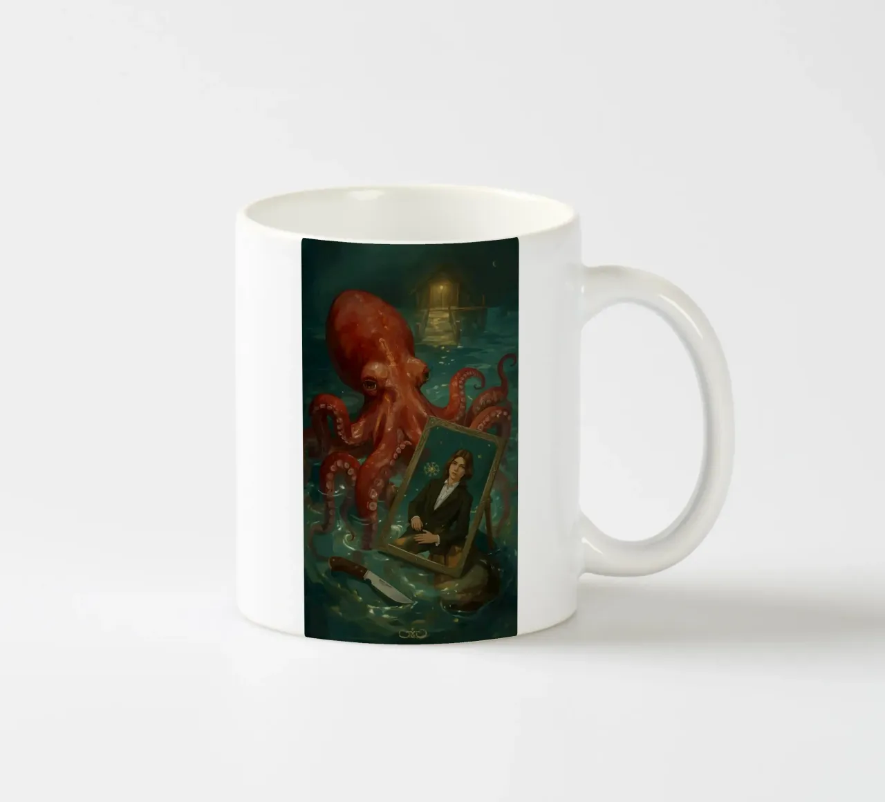 polpo tazza in ceramica da van hellen
