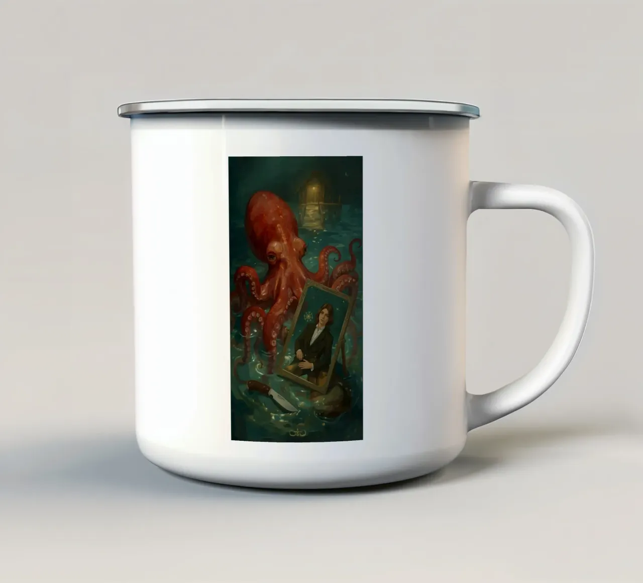 polpo tazza in smalto da van hellen