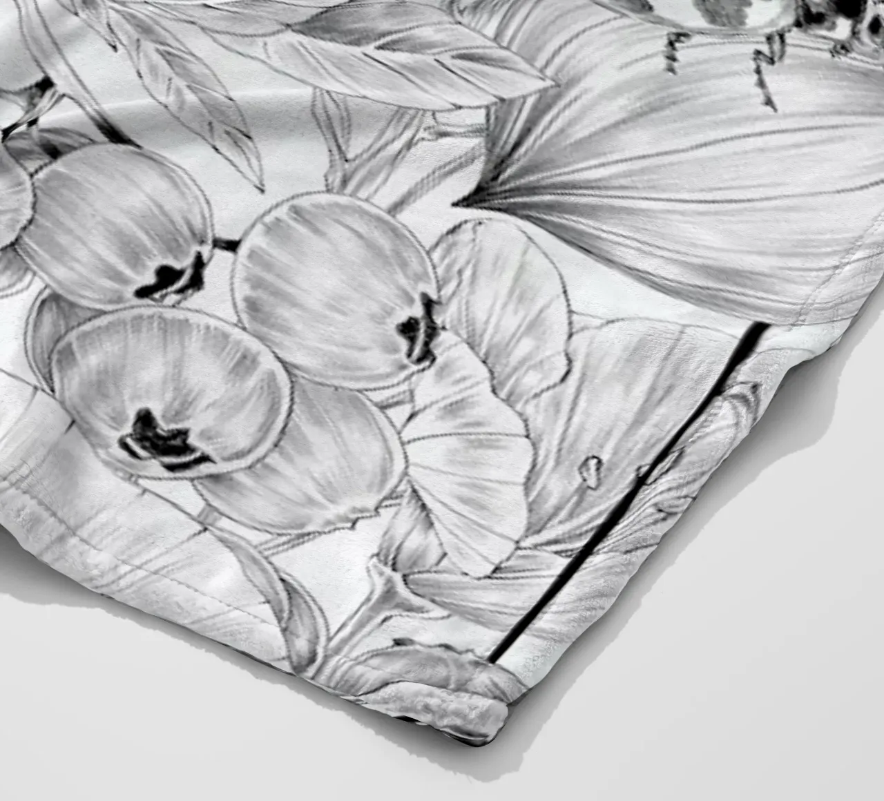 Floral Alphabet S1 Fleecedecke von Faunesque
