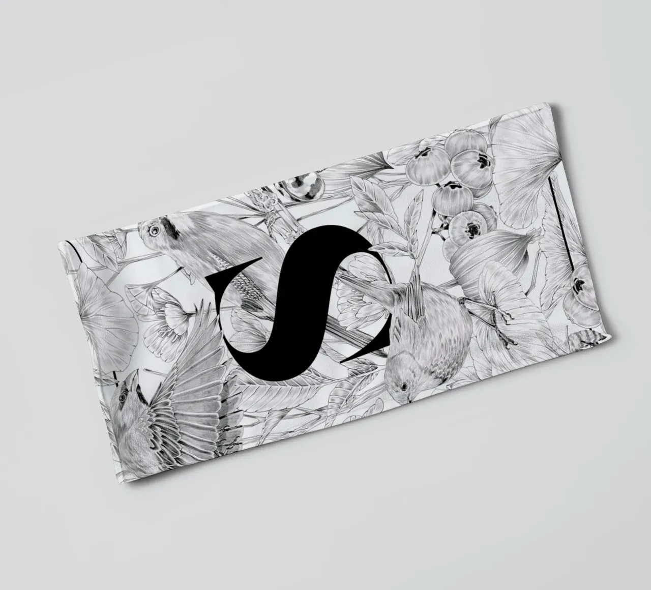 Floral Alphabet S1 asciugamano da bagno da Faunesque