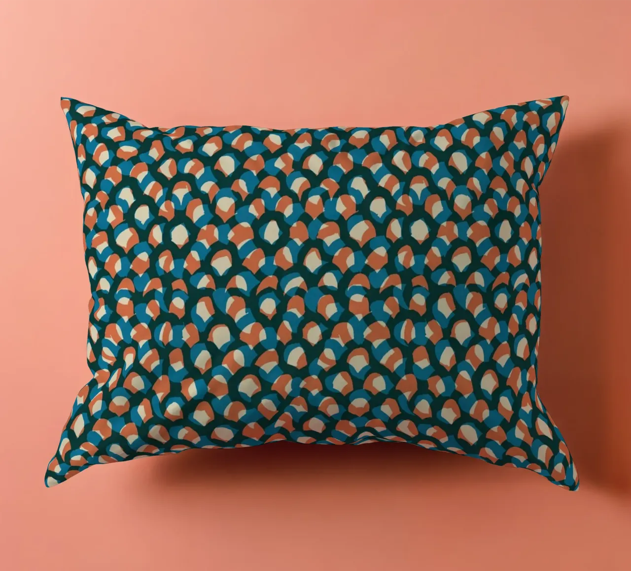 Cyano Pattern No 13 cuscino da treechild