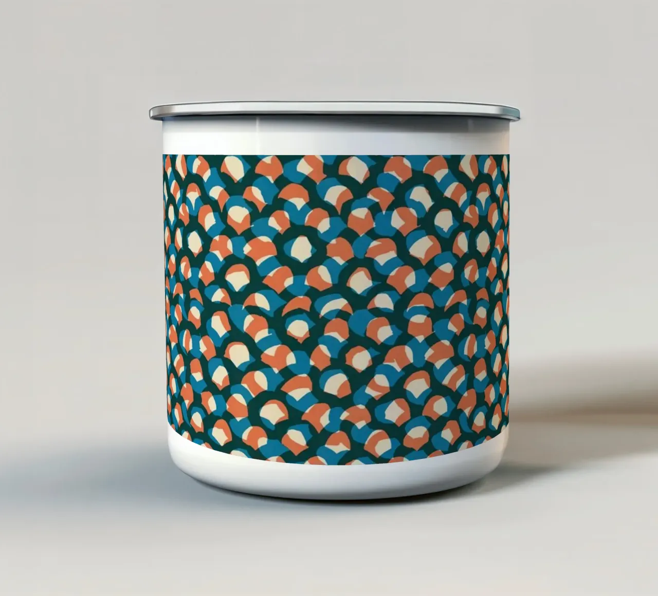 Cyano Pattern No 13 emaille mok van treechild
