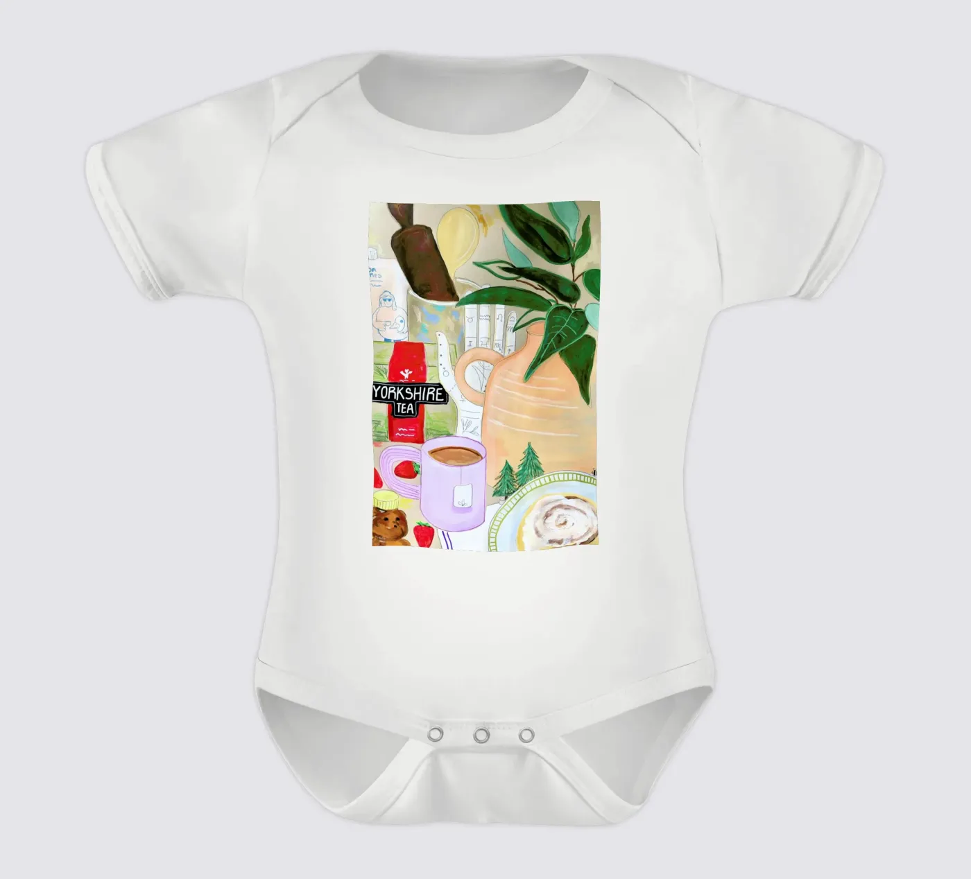 Cluttered Tea Time body bébé de Paloma Kua