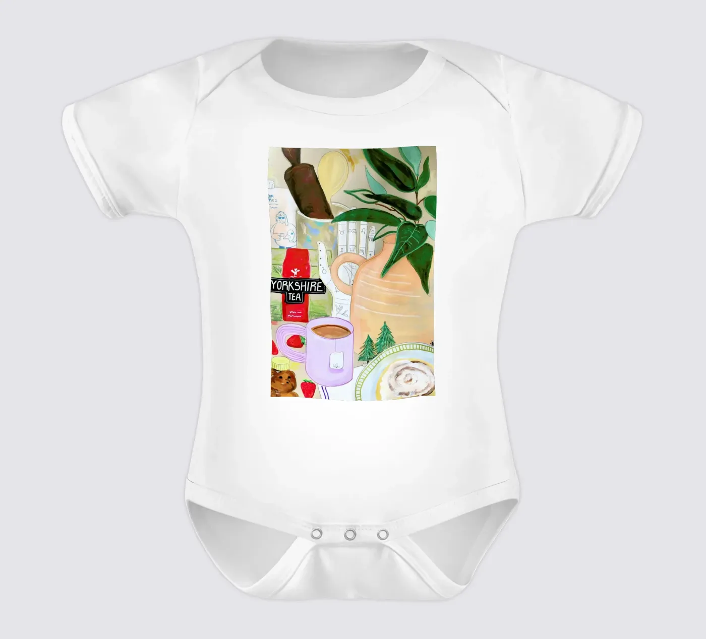 Cluttered Tea Time body bébé de Paloma Kua