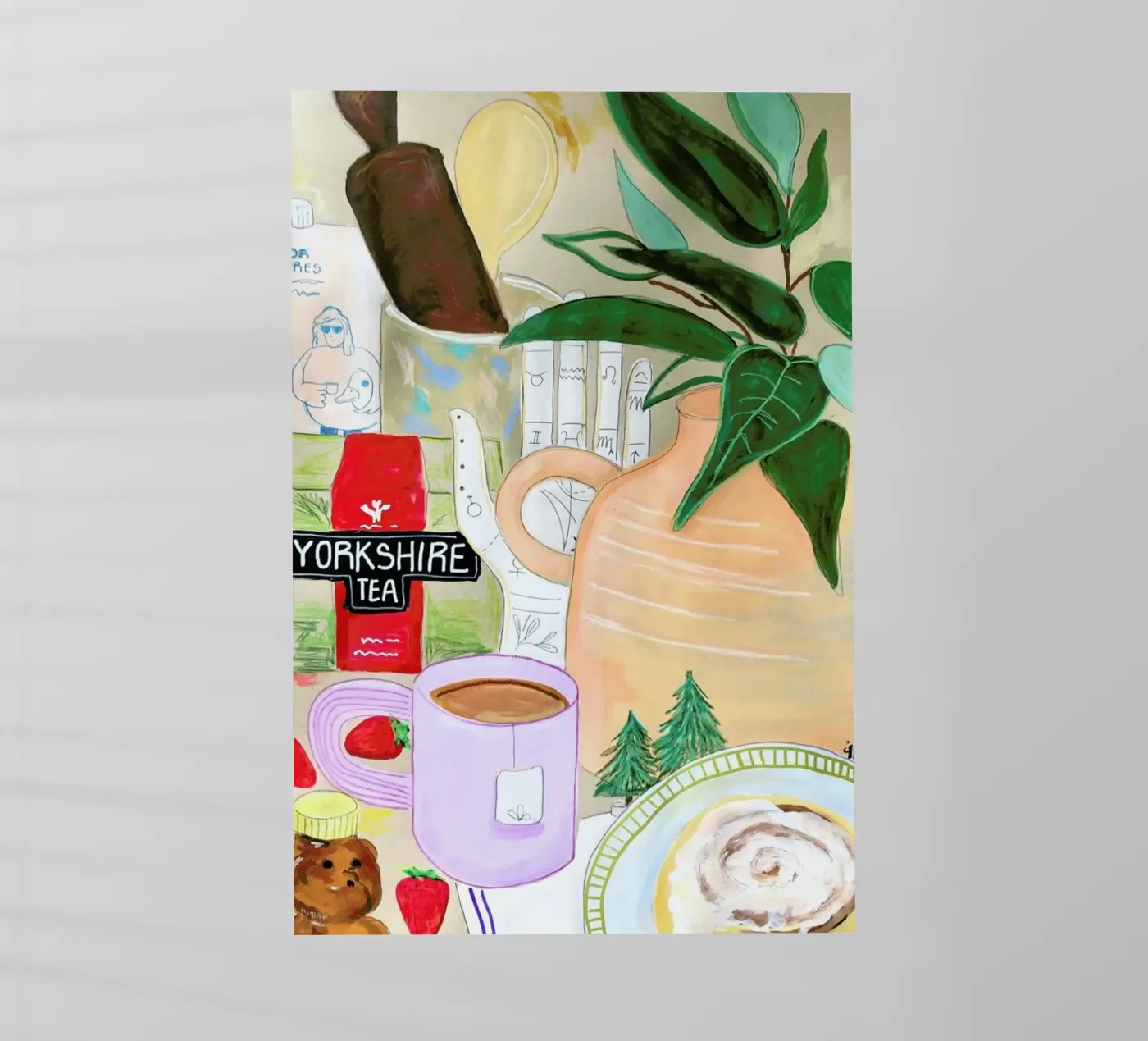 Cluttered Tea Time pellicola backlit da Paloma Kua