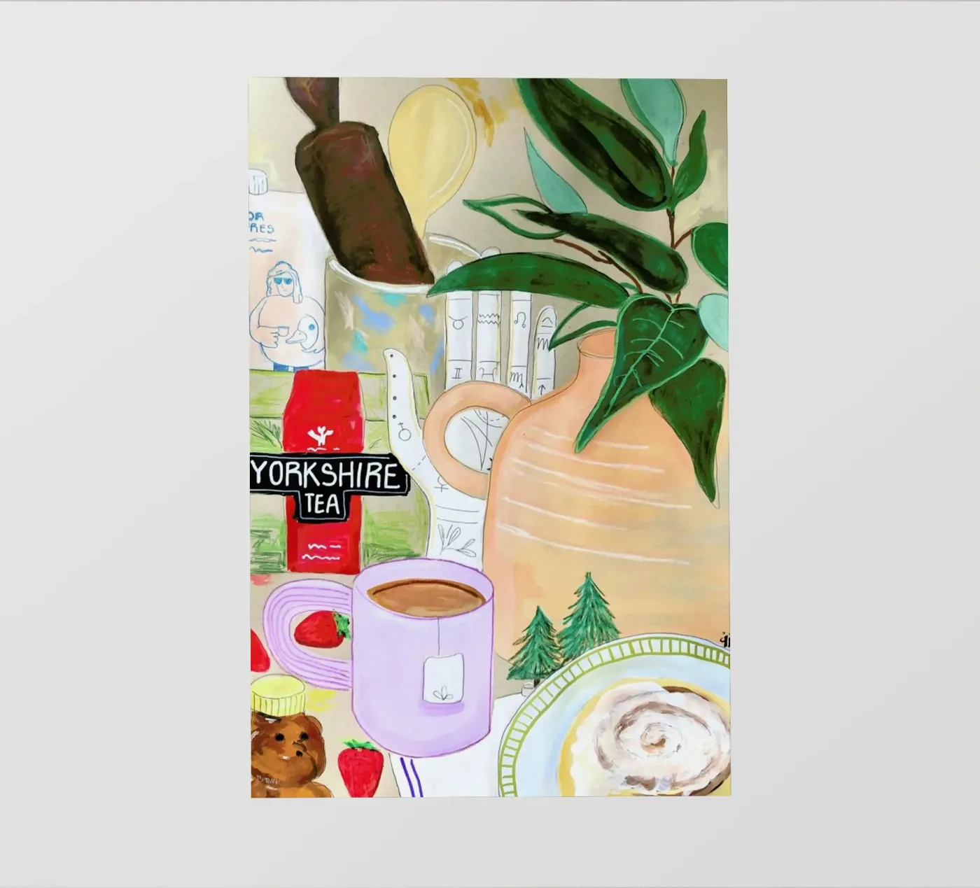 Cluttered Tea Time pellicola backlit da Paloma Kua