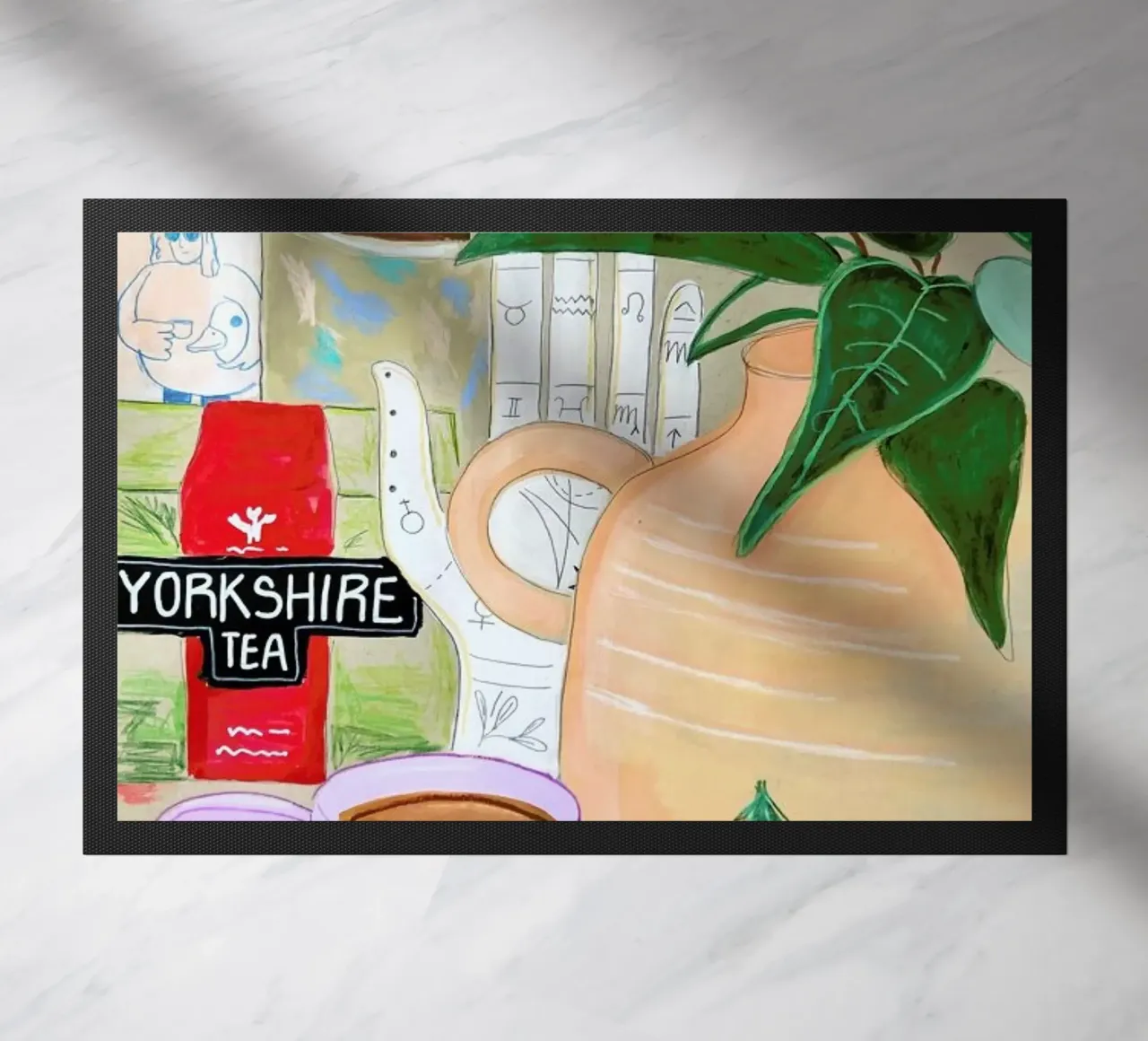 Cluttered Tea Time zerbino da Paloma Kua