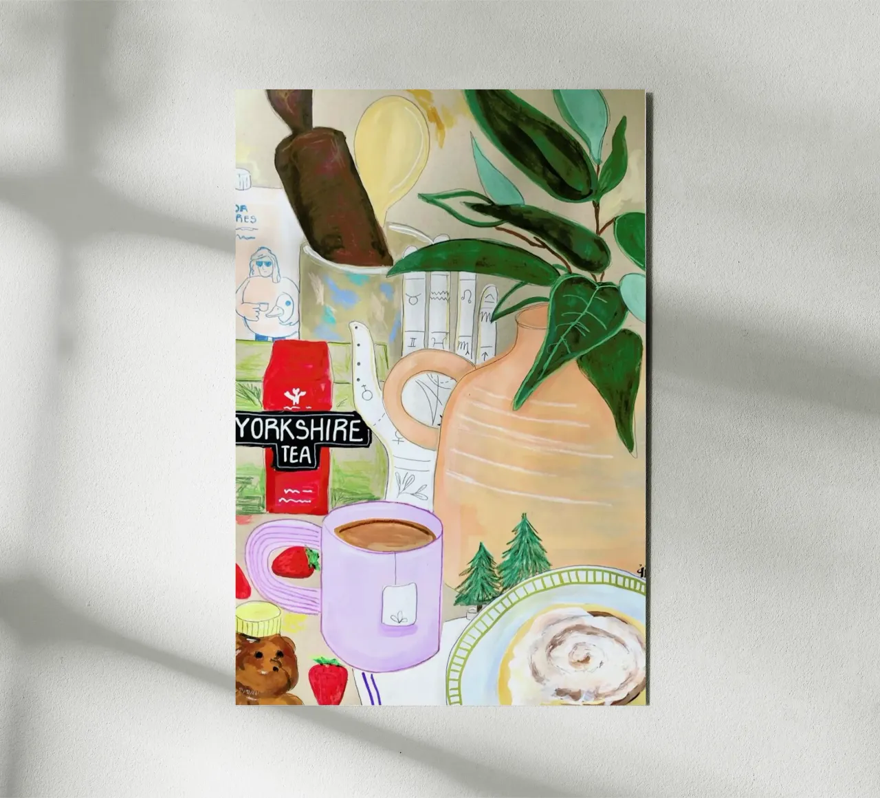 Cluttered Tea Time alluminio dibond da Paloma Kua