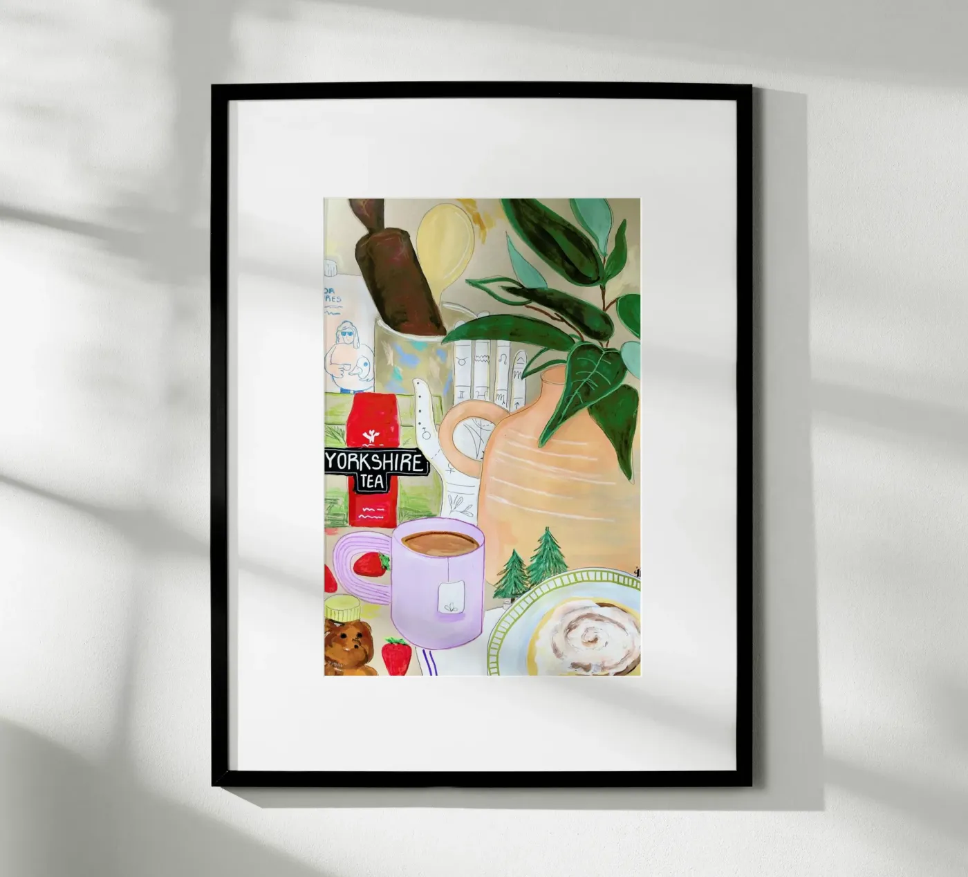 Cluttered Tea Time poster van Paloma Kua