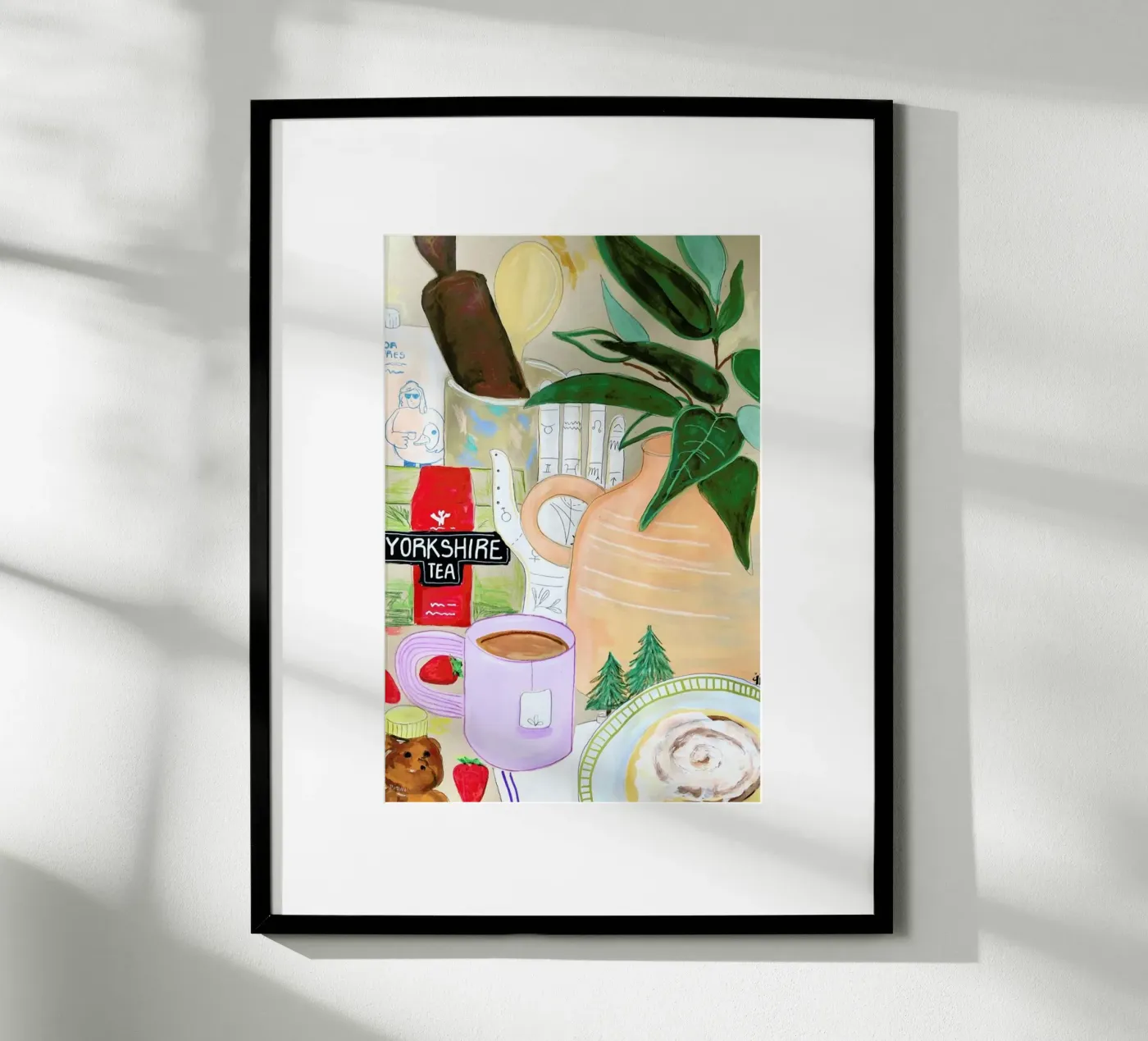 Cluttered Tea Time Poster von Paloma Kua