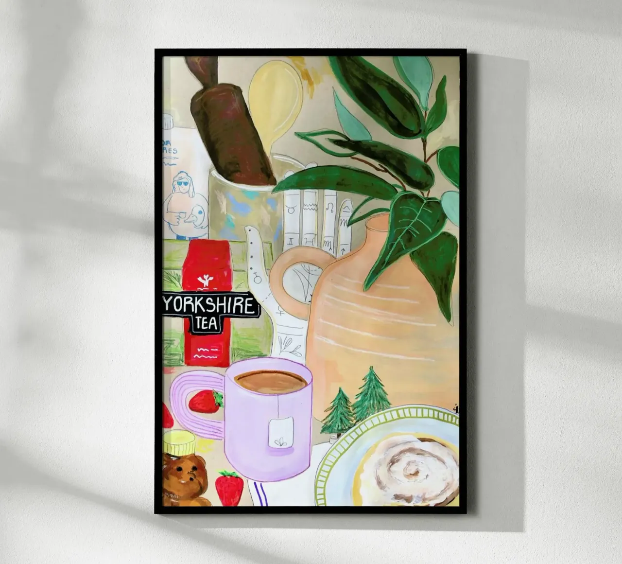 Cluttered Tea Time poster da Paloma Kua
