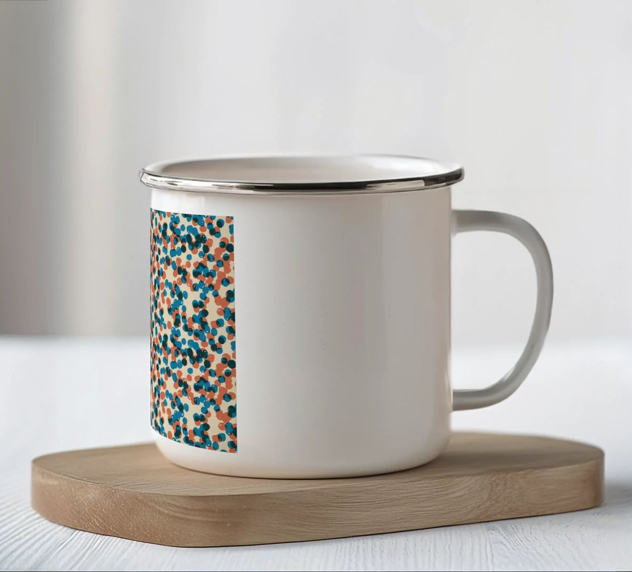 Cyano Pattern No 15 tazza in smalto da treechild