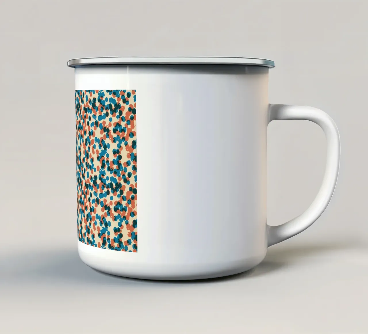 Cyano Pattern No 15 enamel mug by treechild