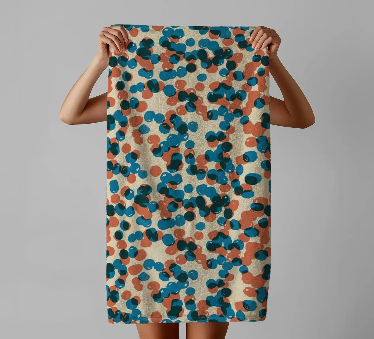 Cyano Pattern No 15 asciugamano da bagno da treechild